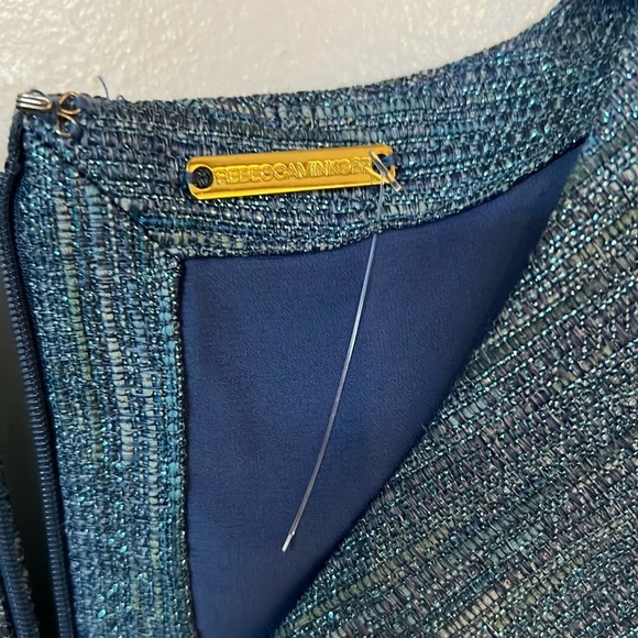 Rebecca Minkoff Katya Tweed V Neck Dress Size 4 new without tags princess style - Picture 6 of 9